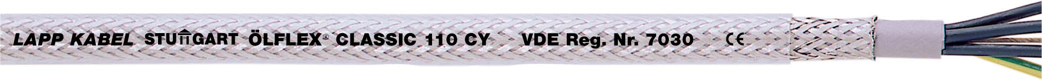 Bild von LAPP ÖLFLEX® CLASSIC 110 CY Steuerleitung 4G 0.75mm² Transparent 1135104-100 100m