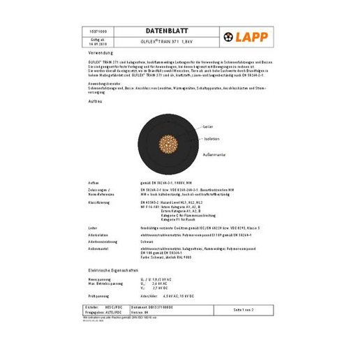 Bild von LAPP 15371004/100 Steuerleitung 100m – Eine zuverlässige Wahl für Ihre Installationen