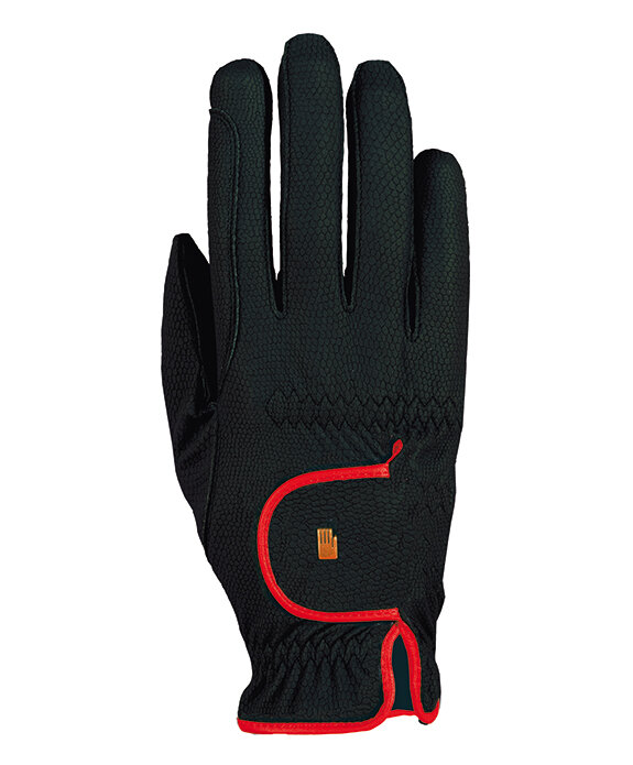 Bild von Roeckl Reithandschuhe LONA RoeckGrip - schwarz/rot 7