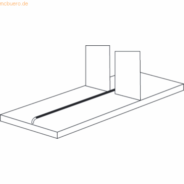 Bild von KERKMANN Aktenschrank Trennsteg für Büro-Regal Progress 2000 Breite 100cm für 60cm tiefe Bö.