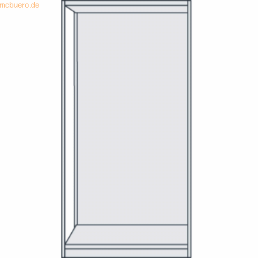 Bild von KERKMANN Aktenregal Büroregal Progress 500 Grundregal BxTxH 75x60x190cm leer mit Rückwand