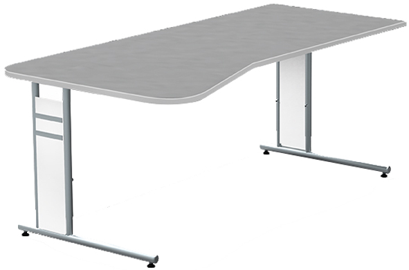 Bild von Kerkmann Freiformtisch StageOne Form 4 BxT 195x80/100cm grafit