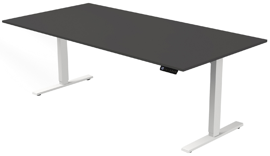 Bild von KERKMANN Schreibtisch Sitz-/Stehtisch Move 3 elektr. höhenverstellbar BxT 200x100cm anthrazi