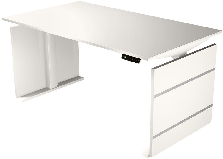 Bild von KERKMANN Schreibtisch, Form 4 Schreibtisch, elektrisch höhenverstellbar, Grafit