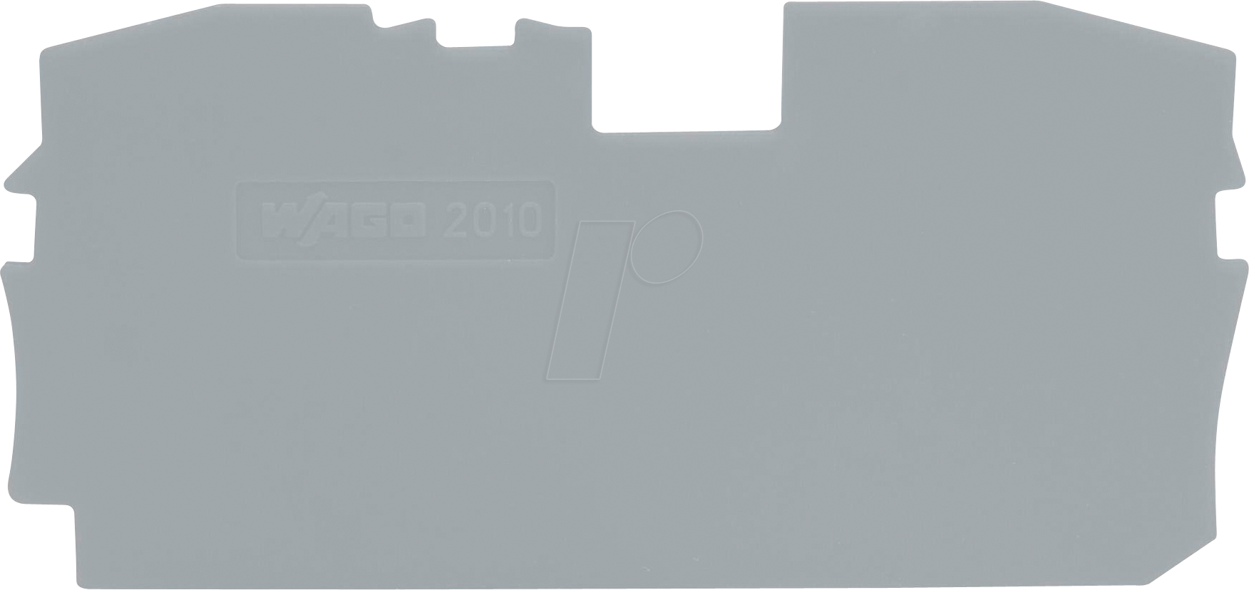 Bild von Wago Abschluss- u. 2010-1291 Zwischenplatte grau, Elektronikzubehör + Gehäuse, Grau