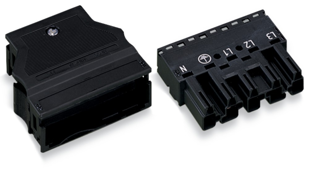 Bild von WAGO 770-315 Netz-Steckverbinder WINSTA MIDI Stecker, gerade Gesamtpolzahl: 5 25A Schwarz 25St.