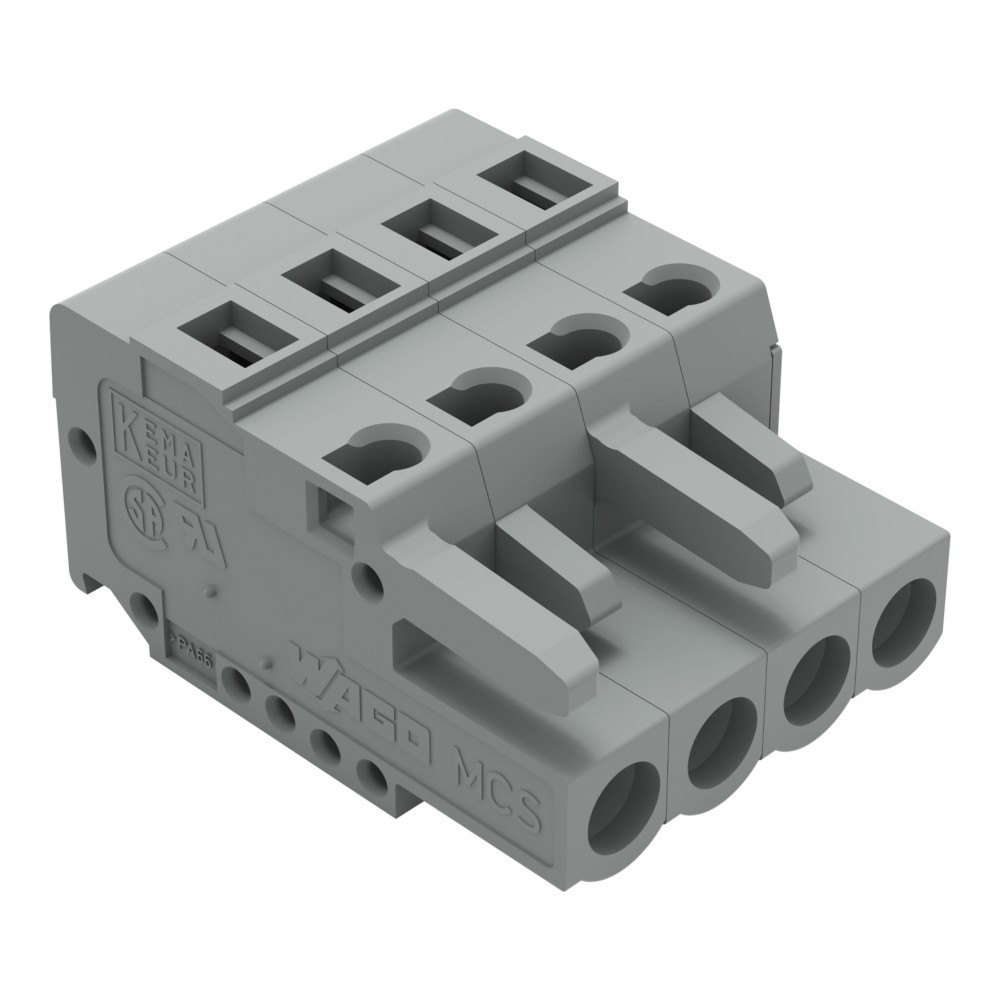 Bild von WAGO Buchsengehäuse-Kabel 231 Polzahl Gesamt 4 Rastermaß: 5mm 231-104/102-000 100St.