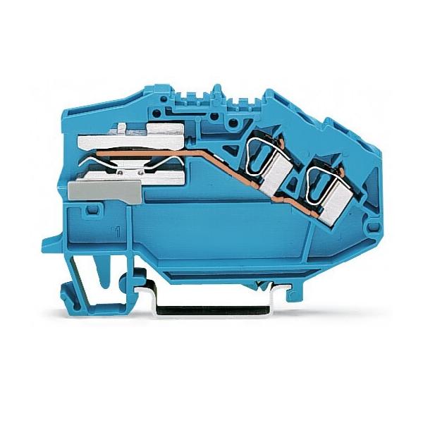Bild von 50x Wago Kontakttechnik Trennklemme 781-643, Elektronikzubehör + Gehäuse, Blau