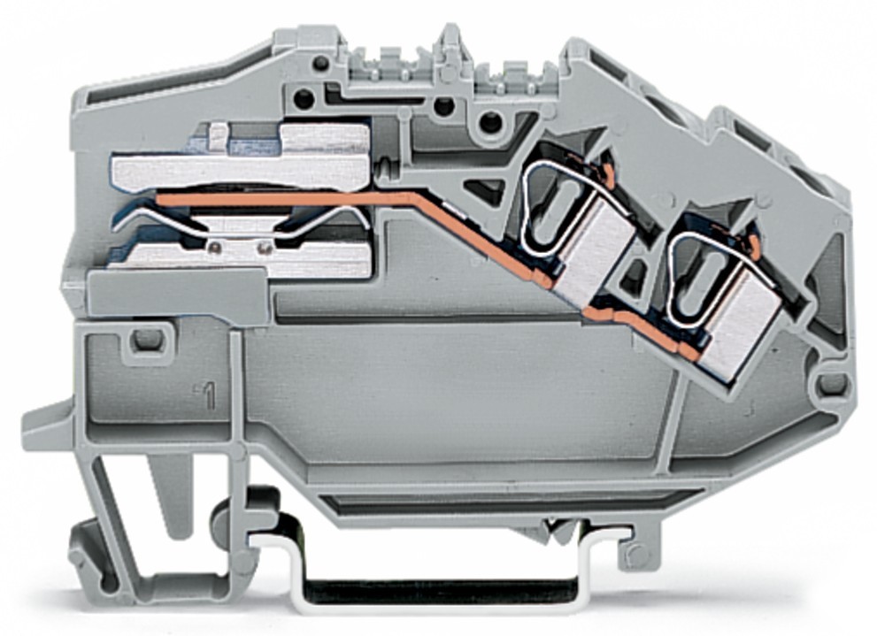 Bild von WAGO 781-653 Trennklemme 6mm Zugfeder Belegung: L Grau 50St.