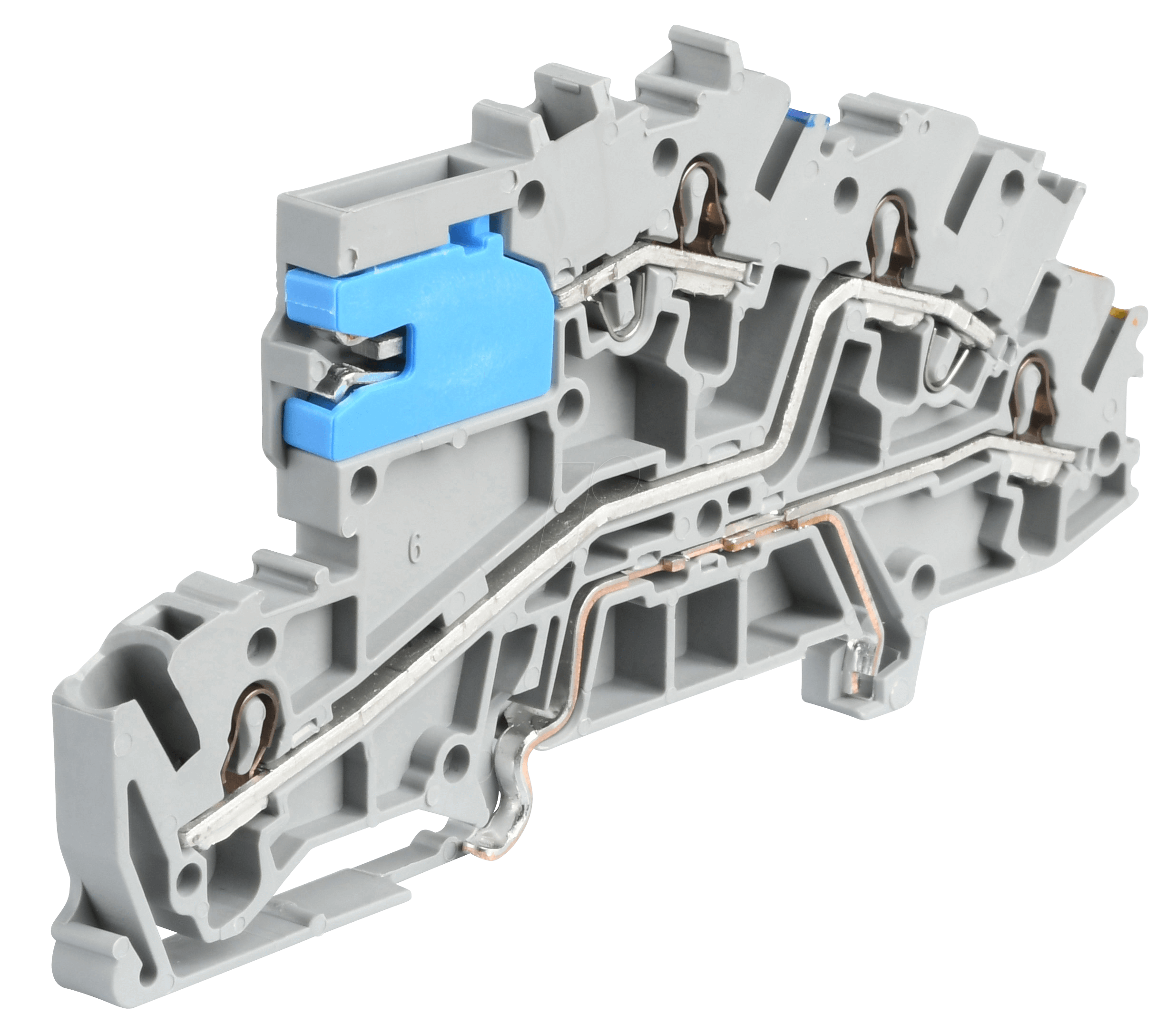 Bild von WAGO GmbH & Co. KG Installationsetagenklemme 4mm² NT/L/PE grau 2003-7641