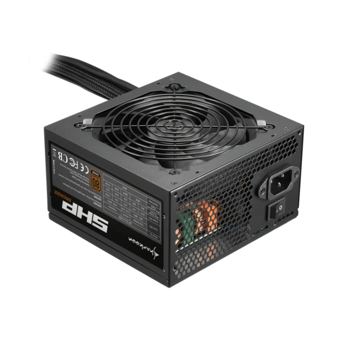 Bild von Sharkoon SHP Bronze - Netzteil (intern) - ATX12V 2.3 - 80 PLUS Bronze - Wechselstrom 100-240 V - 700 Watt - aktive PFC - Schwarz
