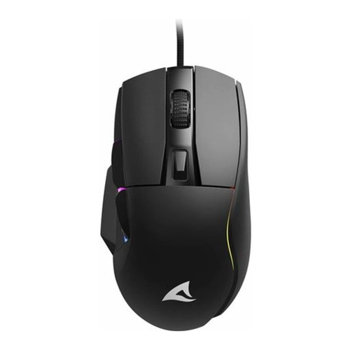 Bild von Sharkoon SGM35 Gaming Maus Schwarz - kabelgebundene Gaming-Maus mit max. 6400dpi und RGB-Unterboden-Beleuchtung