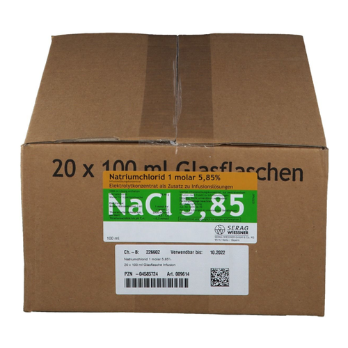 Bild von Natriumchlorid 1 molar 5,85 % Infusionslösungskonzentrat