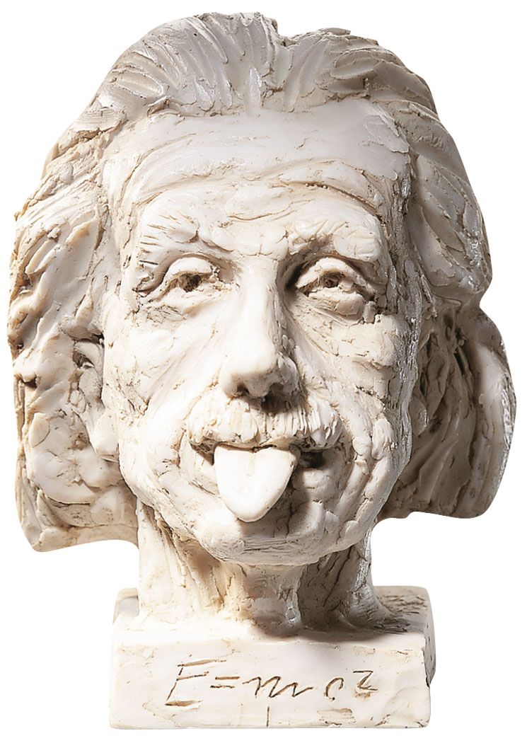 Bild von J. Nemecek: 'Einstein-Kopf' (klein), Kunstguss