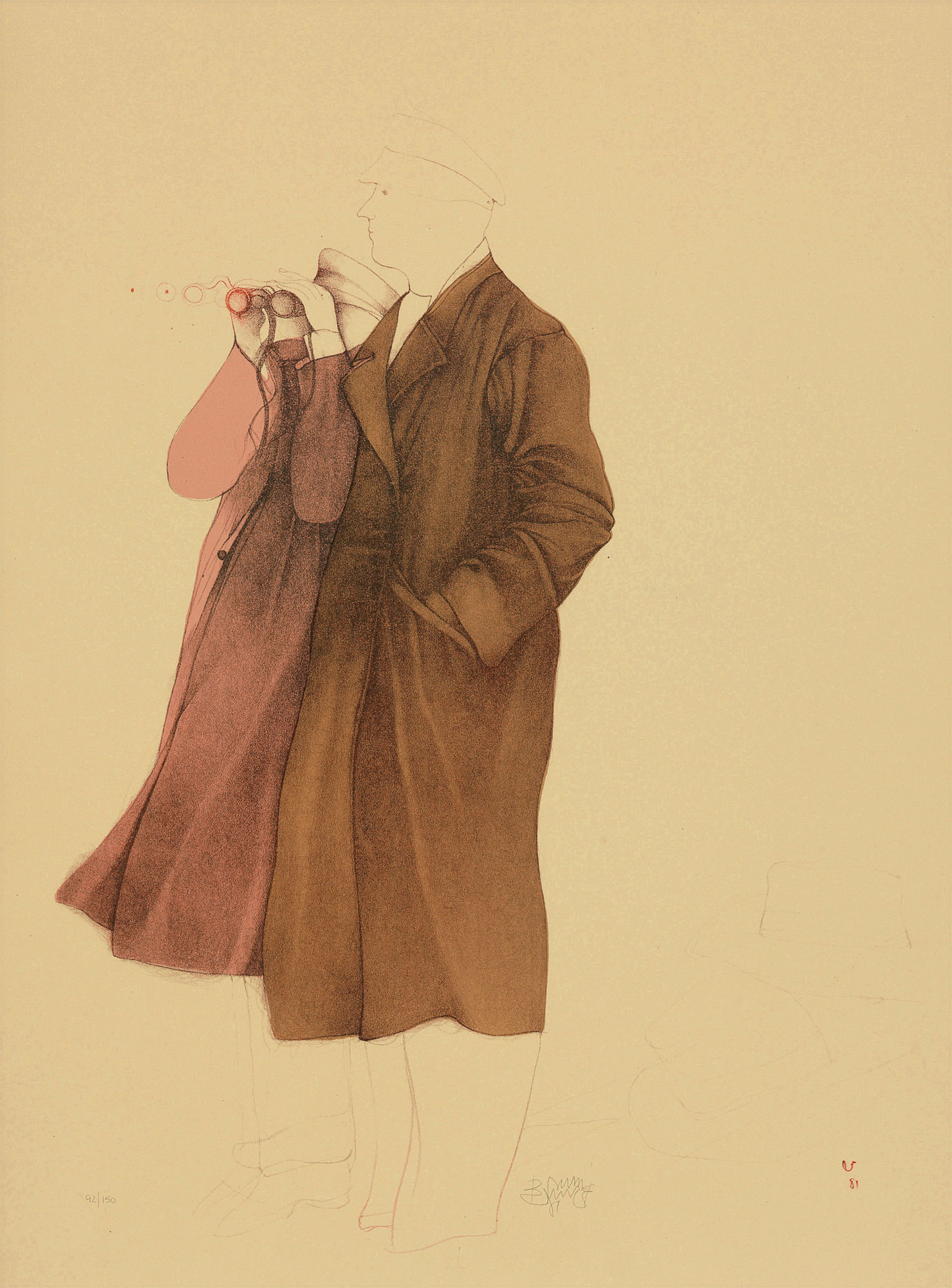 Bild von Bruno Bruni: Bild 'Osservatori' (1981), ungerahmt
