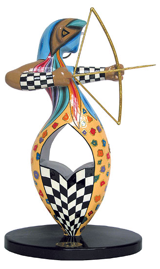 Bild von Tom's Drag: Sternzeichen-Skulptur 'Schütze/Sagittarius' (23.11.-21.12.), Kunstmarmor handbemalt