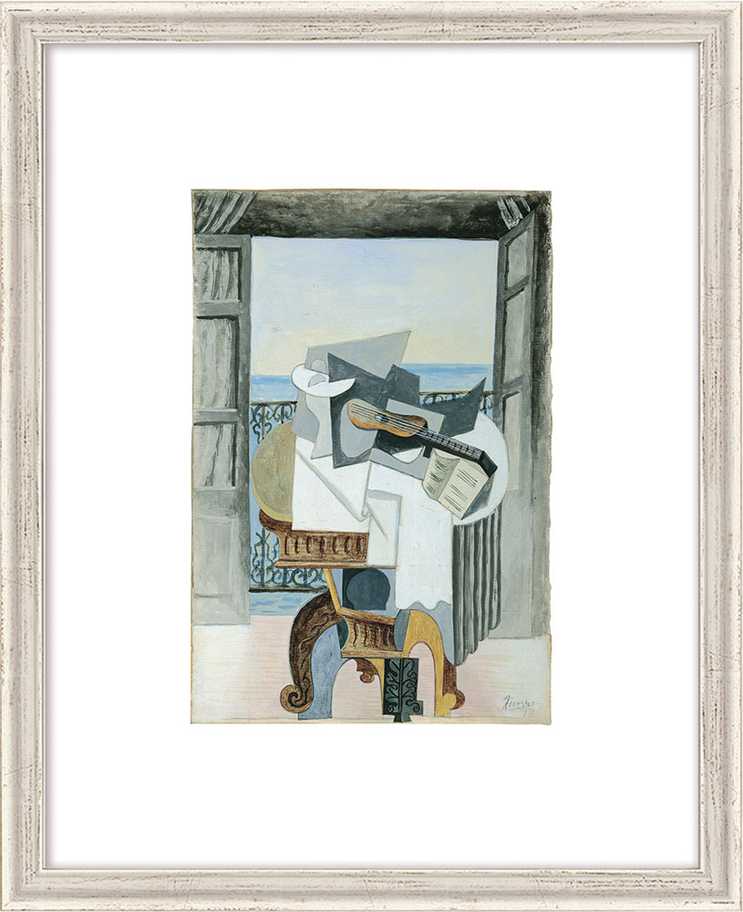 Bild von Pablo Picasso: Bild 'Tisch vor offenem Fenster, St. Raphael' (1939), gerahmt