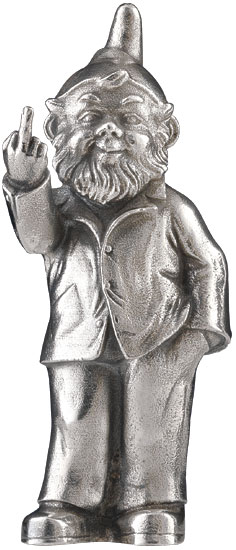 Bild von Ottmar Hörl: Skulptur 'Sponti-Zwerg', Version versilbert