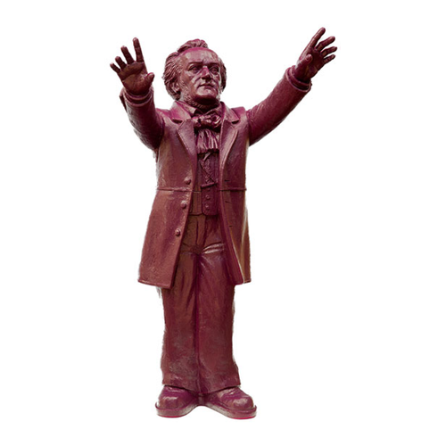 Bild von Ottmar Hörl: Skulptur 'Richard Wagner', signierte Version purpurviolett