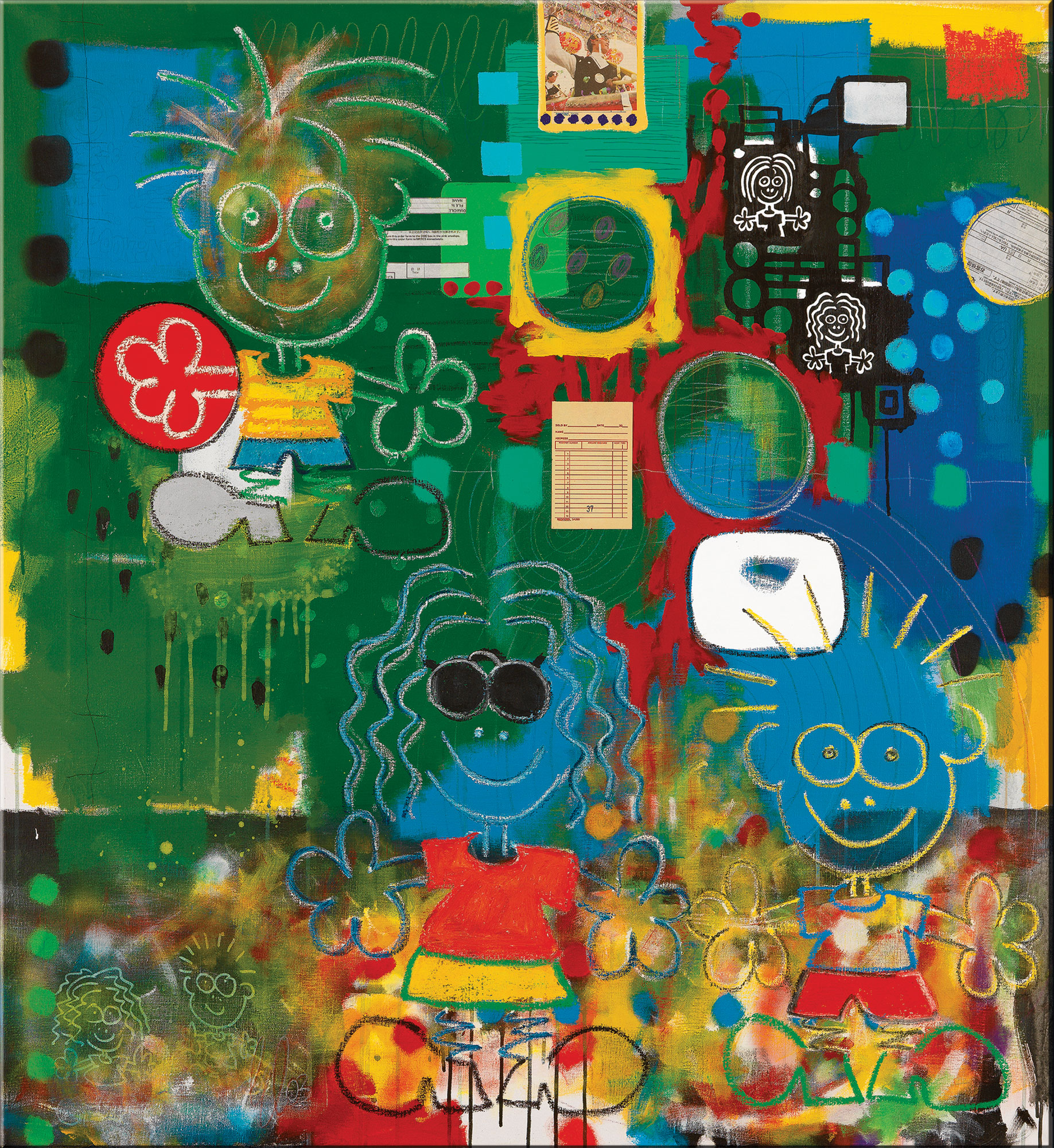 Bild von Peter Elsner: Bild 'Redhanded' (2003), auf Keilrahmen