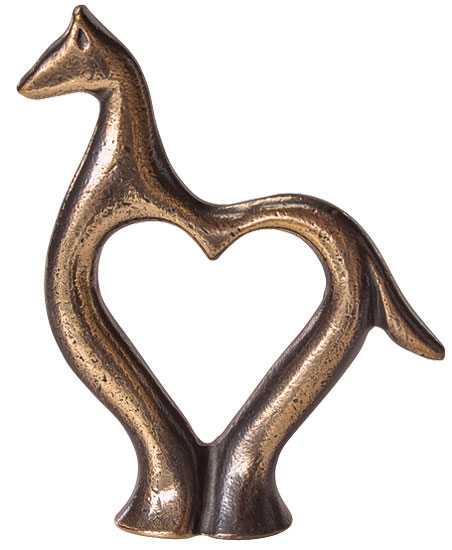 Bild von Bernardo Esposto: Skulptur 'Herziges Pferd', Bronze