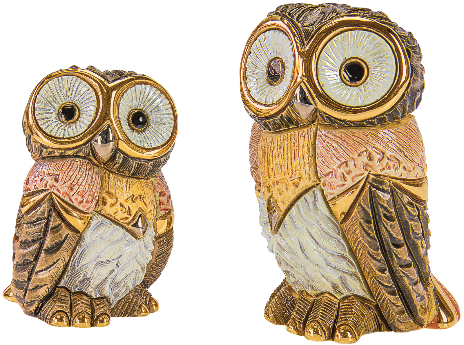 Bild von 2 Keramikfiguren 'Eulenpaar' im Set