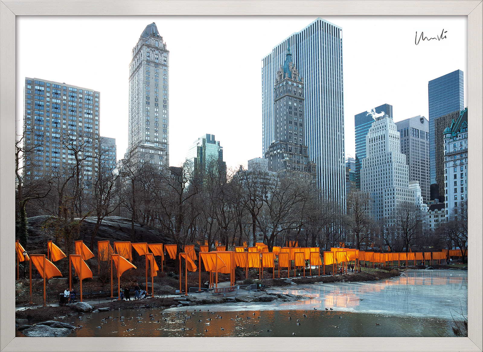 Bild von Christo und Jeanne-Claude: Bild 'The Gates Foto 50', gerahmt