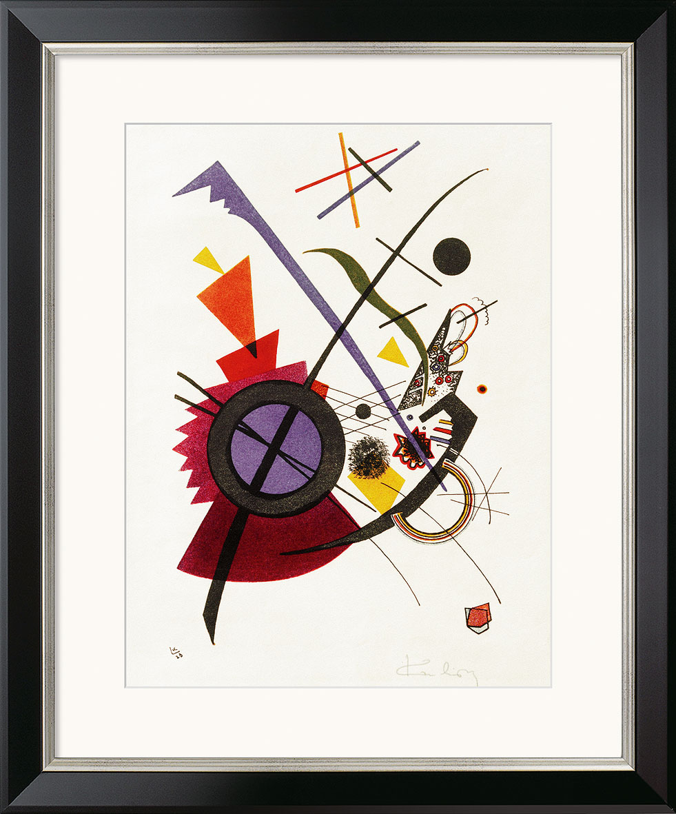 Bild von Wassily Kandinsky: Bild 'Violett' (1923), gerahmt