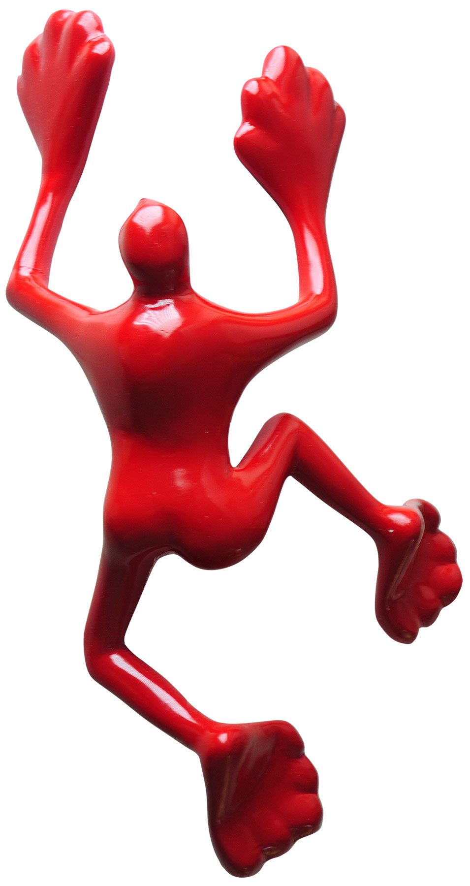 Bild von Rosalie: Wandskulptur 'Flossi Klein XI Rot' (Kantenflitzer)