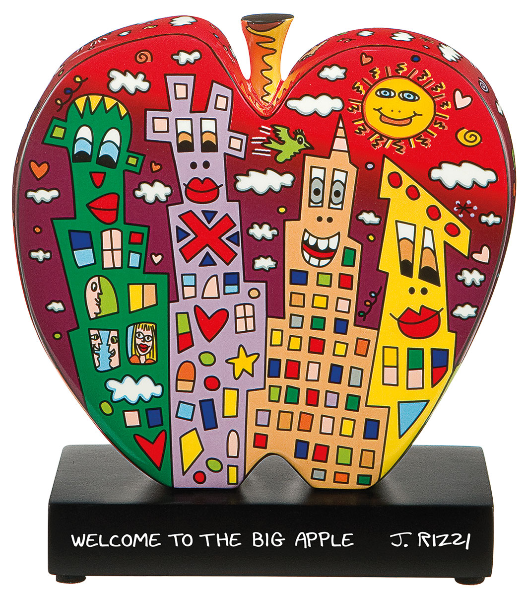Bild von James Rizzi: Porzellanobjekt 'Welcome to the big apple', Skulptur