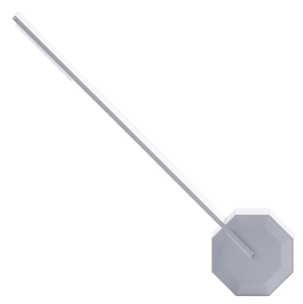 Bild von Gingko: Kabellose LED-Schreibtischlampe 'Octagon One', weiße Version