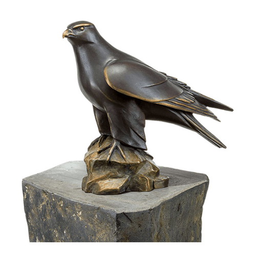 Bild von Majestätische Gartenskulptur 'Männlicher Gerfalke'