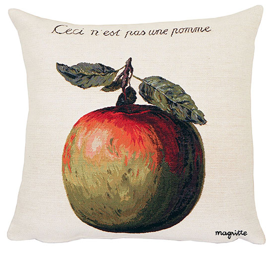 Bild von René Magritte: Kissenhülle 'Ceci n'est pas une pomme'