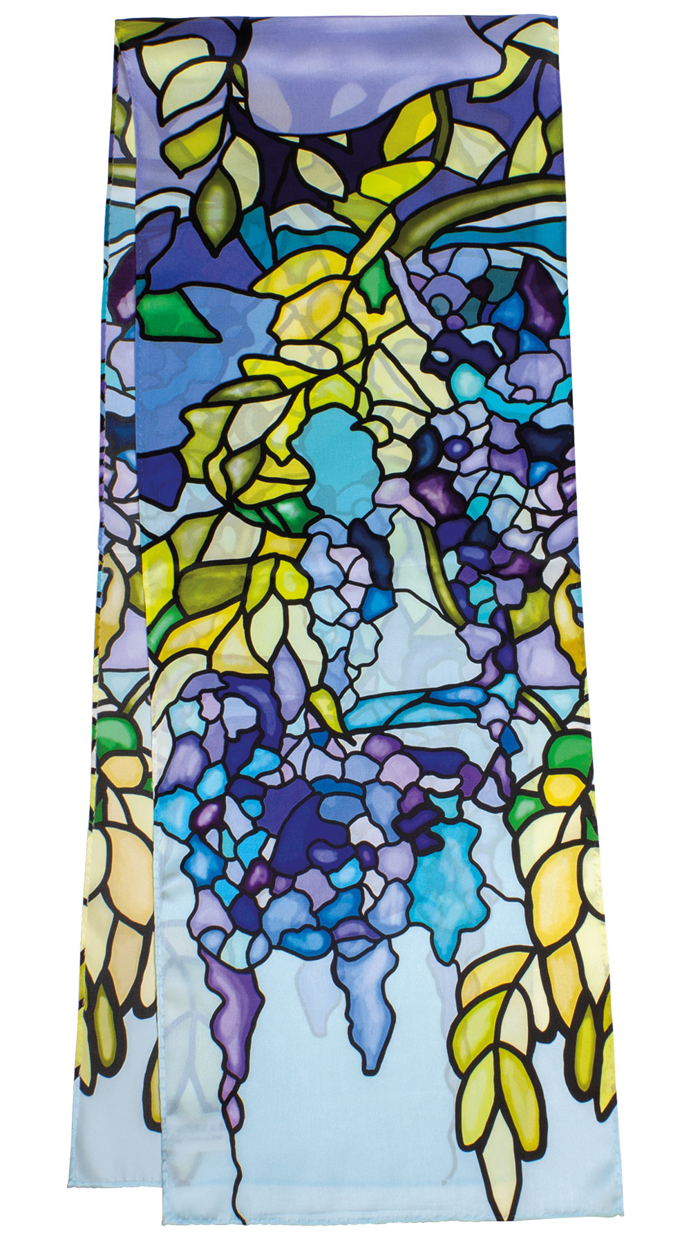 Bild von Seidenschal 'Clematis blau' - nach Louis C. Tiffany
