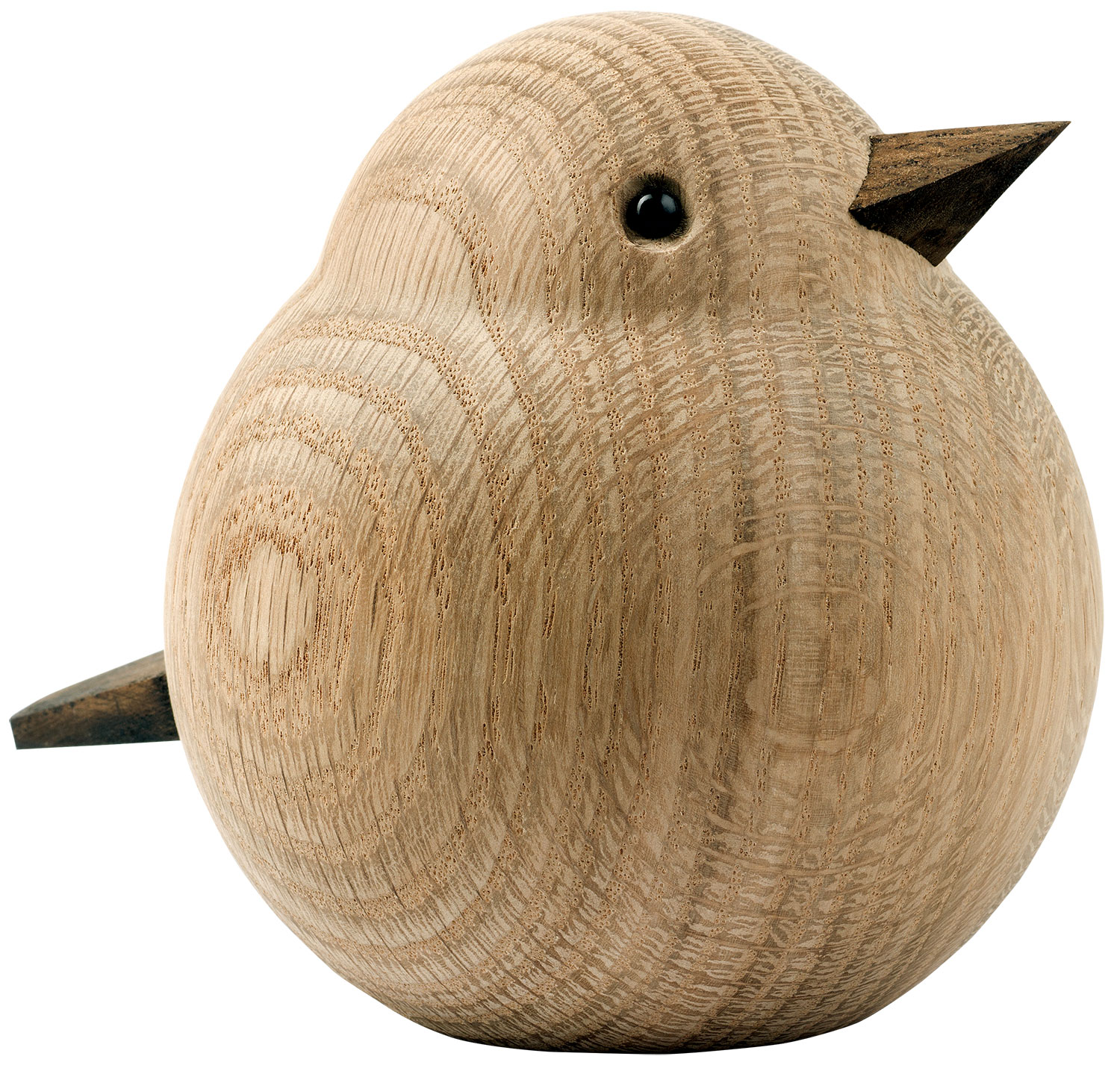 Bild von novoform: Holzfigur 'Spatz Papa', naturfarbene Version