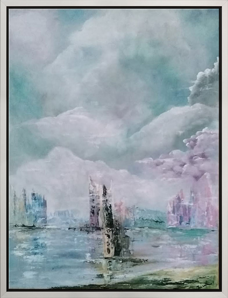 Bild von Irina Brettmann: Bild 'Colorful World III' (2020) (Original / Unikat), gerahmt