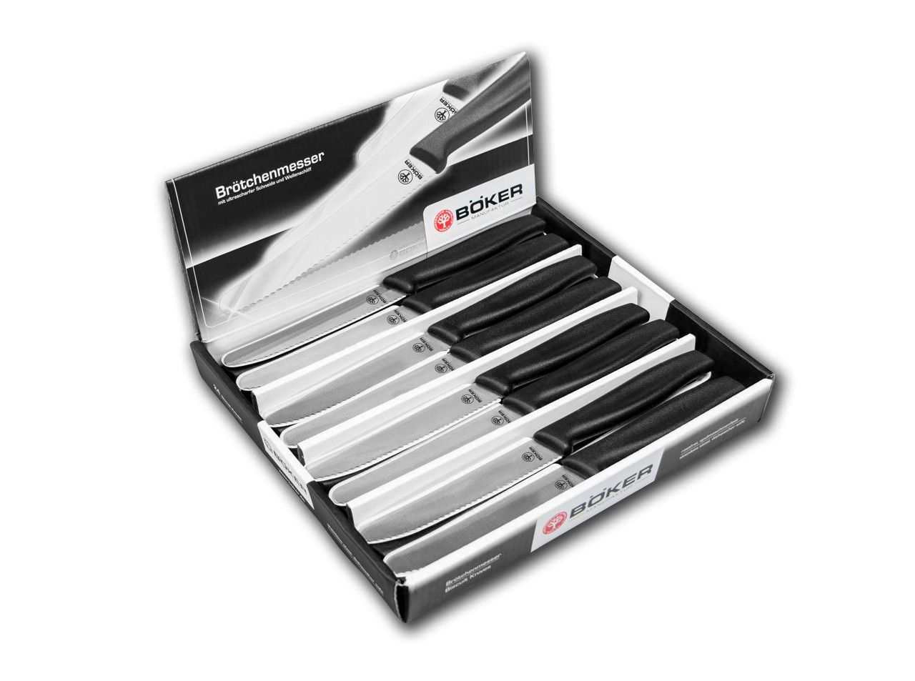 Bild von Böker Manufaktur Solingen Universalküchenmesser Böker Brötchen-Messerset, 24 Stück in Display