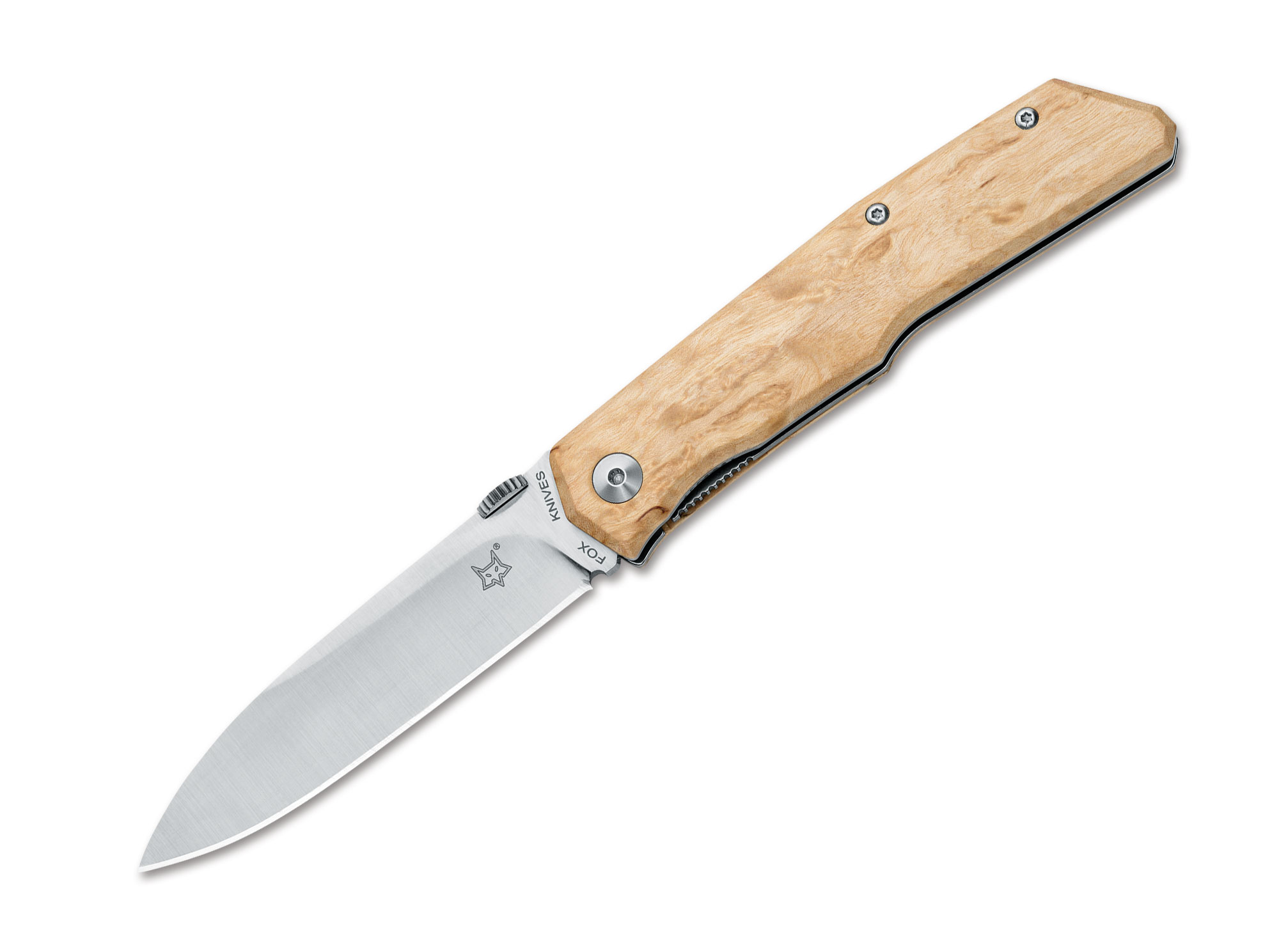 Bild von Fox Knives Terzuola 525 Birchwood Taschenmesser Beige, Klingenlänge: 9 cm, 01FX118