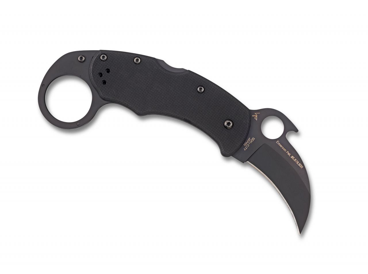 Bild von Taschenmesser Karahawk Black G10 Black Blade