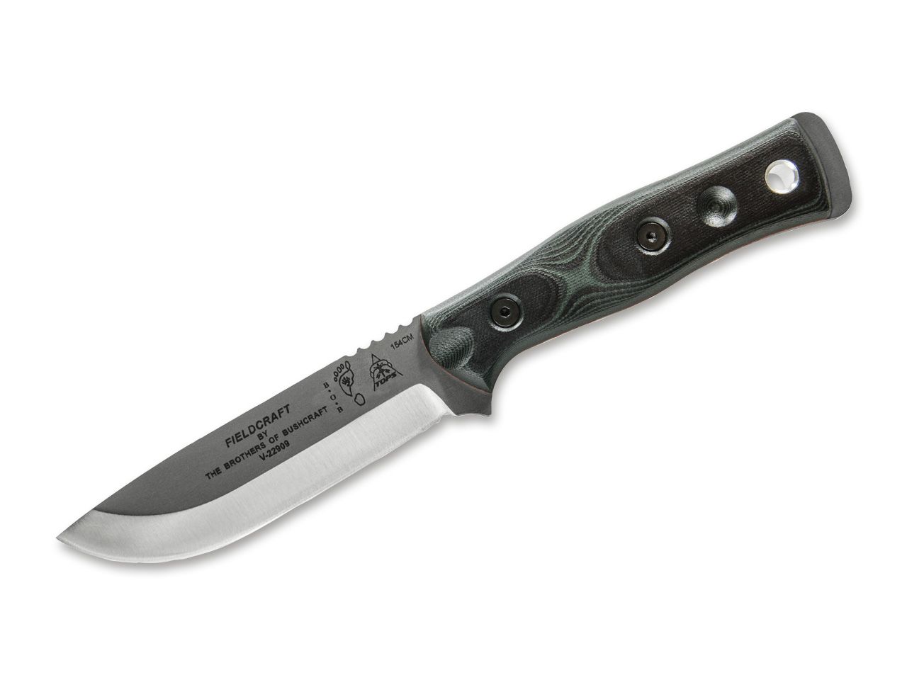 Bild von Messer B.O.B. Fieldcraft Green G10