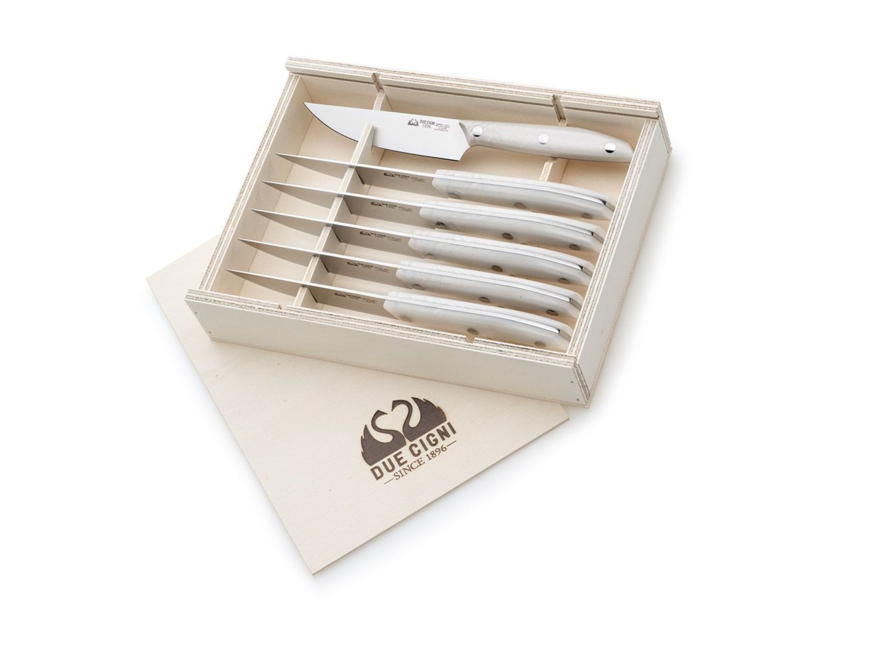 Bild von Messer 1896 Steakmesser Set POM Wei¤