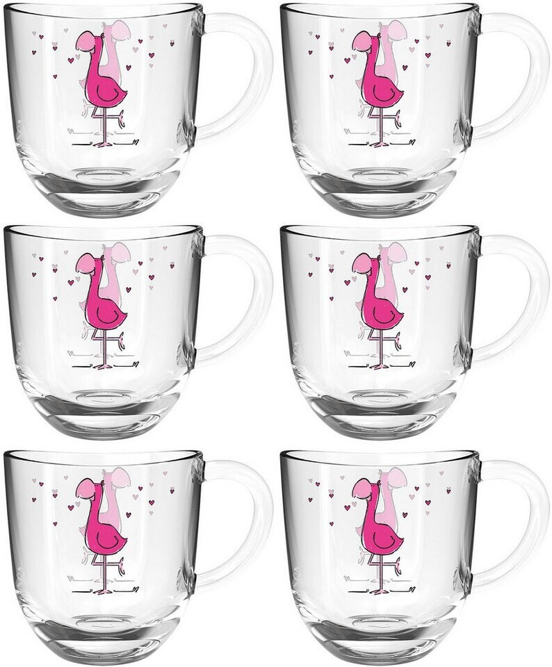 Bild von LEONARDO Gläser-Set »BAMBINI Flamingo 6er-Set«, (Set, 6 tlg.), 280 ml