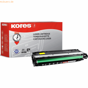 Bild von Kores Toner G1228RBG ersetzt hp CE742A/307A gelb Kapazitaet ca. 7.300 Seiten - 1 Stück (Y), Toner