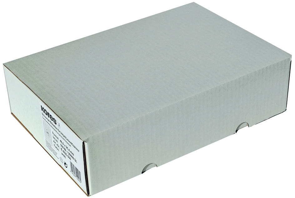 Bild von Kores Universal-Etiketten, 64,6 x 33,8 mm, weiß, 500 Blatt umlaufender Rand (E6433.500)