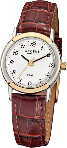 Bild von Regent Quarzuhr »F576 - 7799.41.19«, Armbanduhr, Damenuhr, Mineralglas
