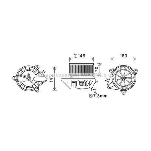Bild von AVA QUALITY COOLING Innenraumgebläse Elektromotor CN8292