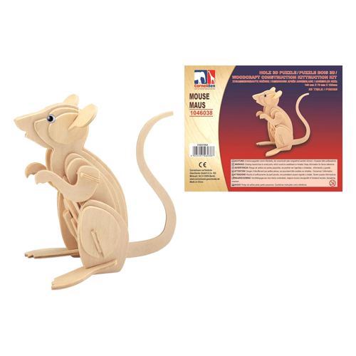 Bild von Cornelißen Holz 3D Puzzle - Maus