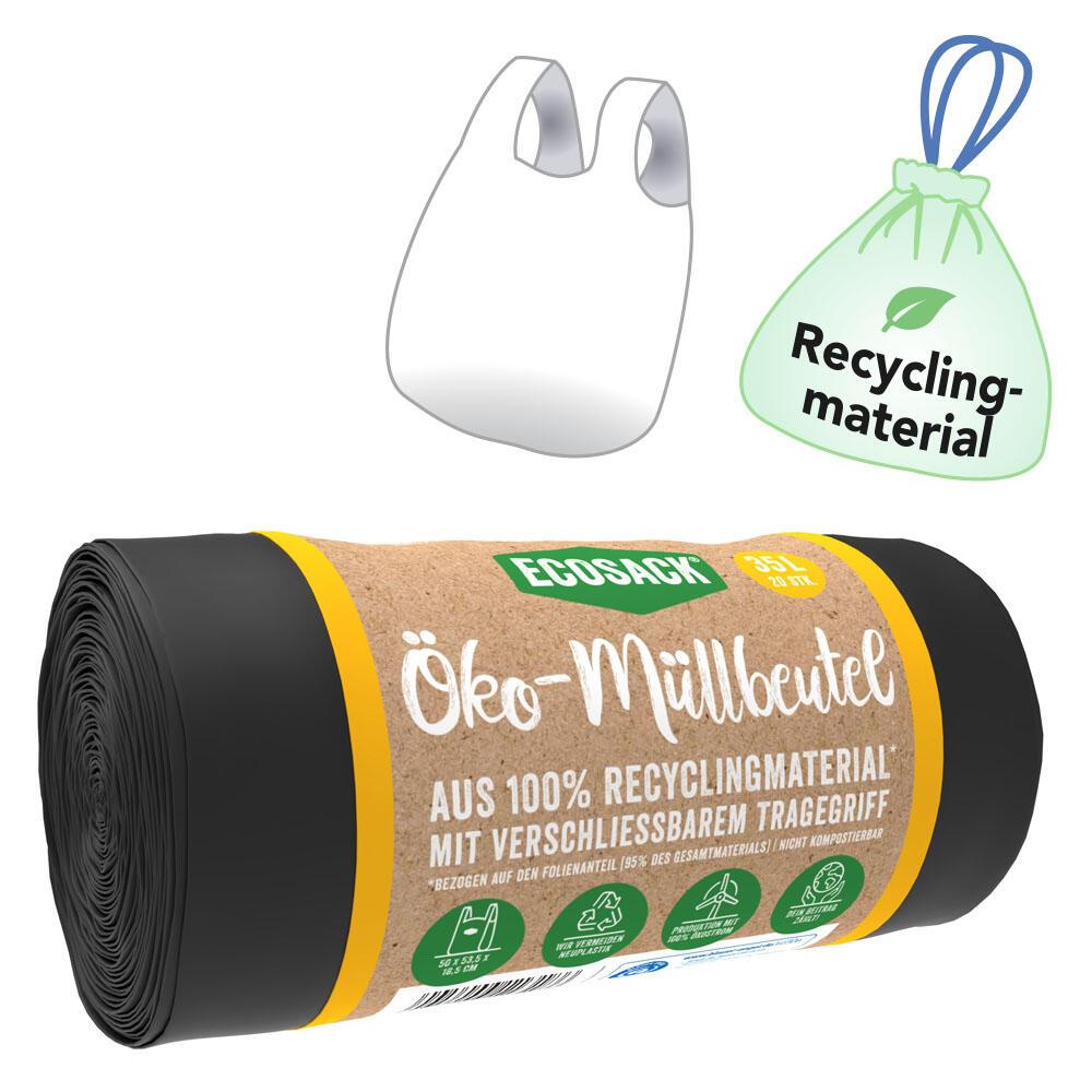 Bild von ECOSACK® Öko-Müllbeutel 35,0 l schwarz