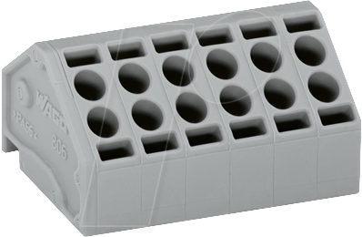 Bild von 150x Wago 806-106 Buchsenklemmenleiste 0,2-1,5 qmm grau, Elektronikzubehör + Gehäuse, Grau