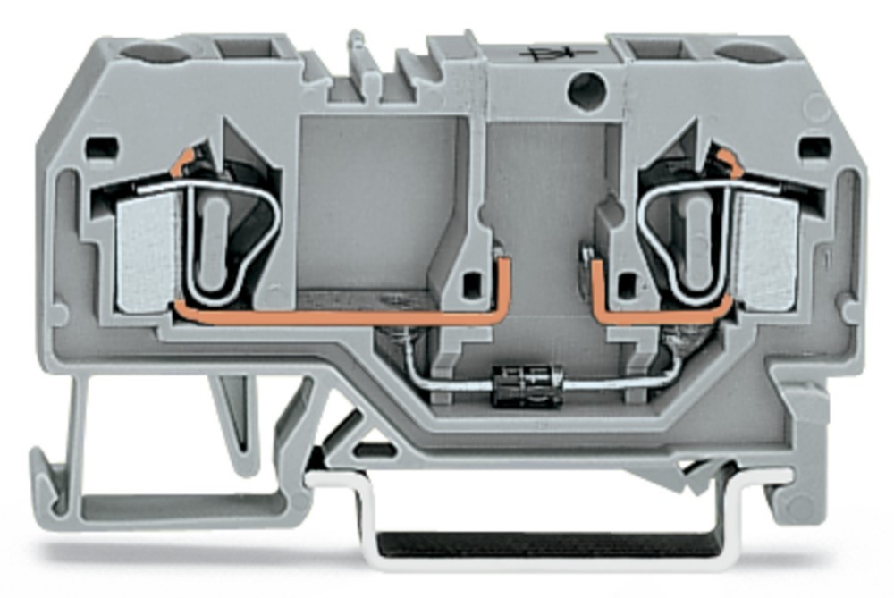 Bild von WAGO 281-915/281-400 Diodenklemme 6mm Zugfeder Belegung: L Grau 50St.